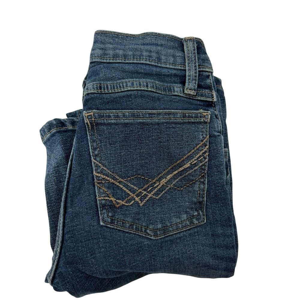 Boy's Wrangler 20X‎ Jeans Size 24X28 Straight Leg Denim Blue Youth Western Rodeo